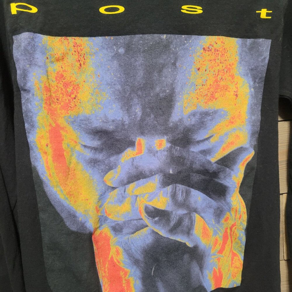 Post Malone Shirt New Black Long Sleeved Sz S